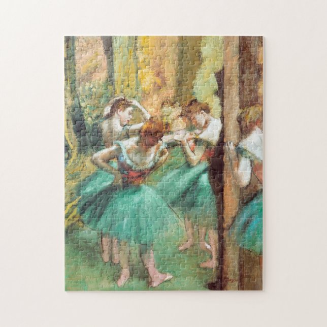 Tänzer Pink und Green von Edgar Degas (Vertikal)