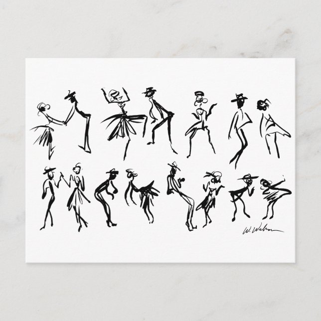 Tänzer Postkarte (Vorderseite)