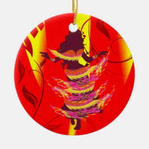 Tänzer *Rayjii* Keramik Ornament