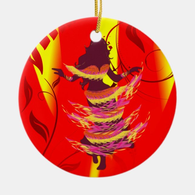 Tänzer *Rayjii* Keramik Ornament (Vorne)