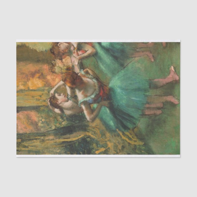 Tänzer, Rosa und Grün von Degas, Art Seidenpapier (Vorderseite)