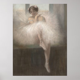 Tänzer sitzen auf Fensterfläche Poster