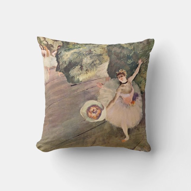 Tänzer / Star des Balletts - Degas Malerei Kissen (Vorderseite)