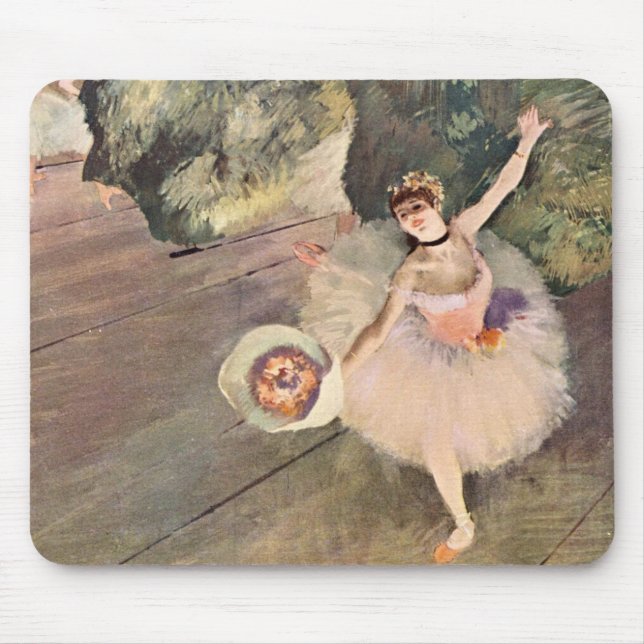 Tänzer / Star des Balletts - Degas Malerei Mousepad (Vorne)