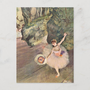 Tänzer / Star des Balletts - Degas Malerei Postkarte