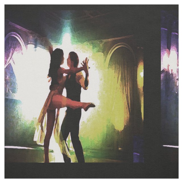 Tänzer tanzen Paar Stoff (Muster)