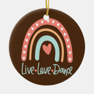 Tänzer Tanzlehrer Live Love Ballett Tap Hip Hop Keramik Ornament
