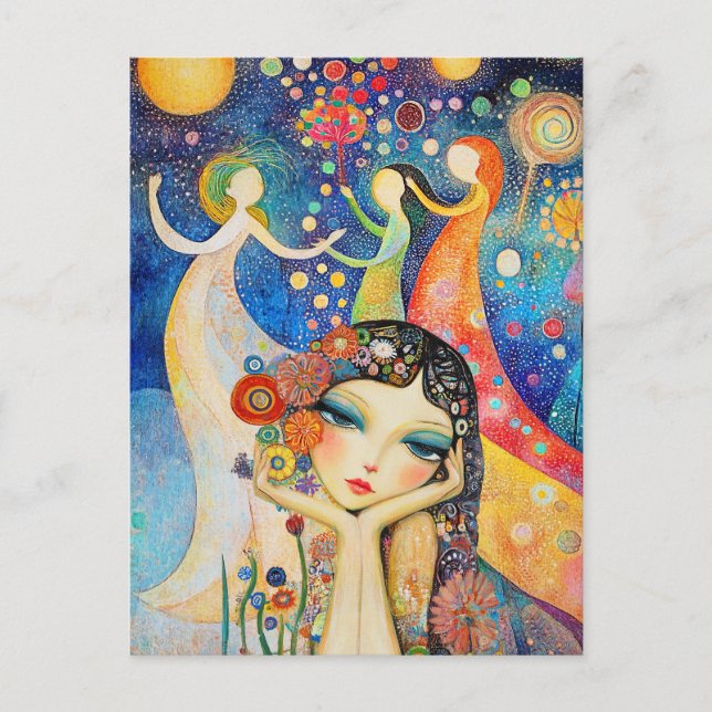 Tänzer und Tagträume Postkarte (Vorderseite)