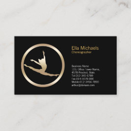 Tänzereleap Icon Dancer Business Card Visitenkarte