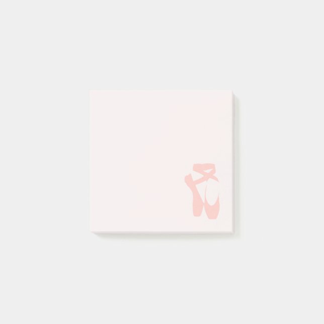 Tänzerin aus rosa Ballettschuhen Post-it Klebezettel (Vorderseite)
