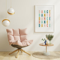 Tänzerin Dance Simple Colorful Typografy Design