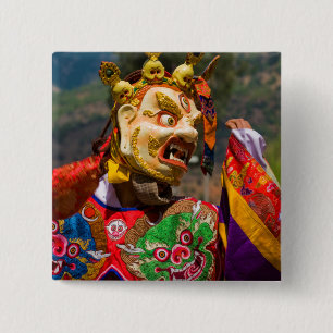 Tänzerin des Aisan-Festivals Button
