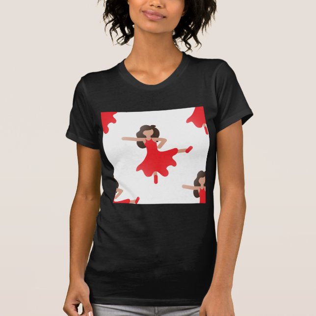 Tänzerin Emoji T-Shirt (Vorderseite)