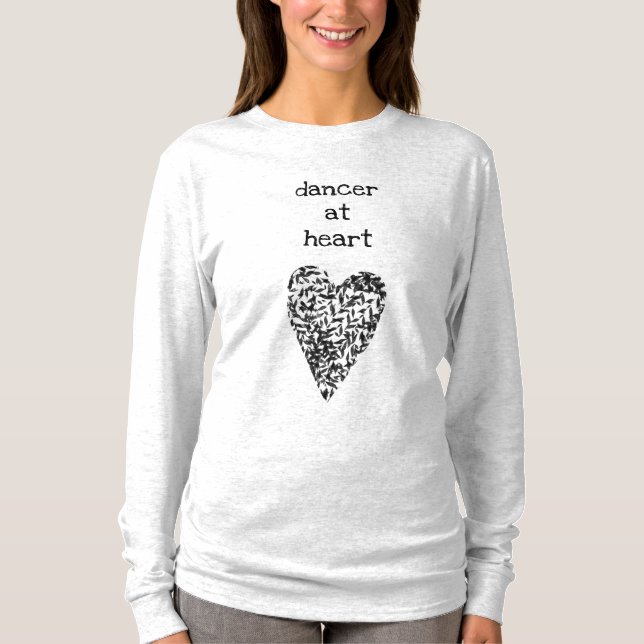 Tänzerin im Herzen / Langschläfer T - Shirt / PJ T (Vorderseite)