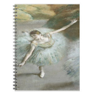 Tänzerin in Grün von Edgar Degas  Notizblock