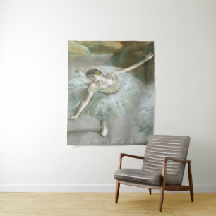 Tänzerin in Grün von Edgar Degas Wandteppich