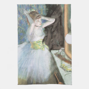 Tänzerin in ihrem Ankleideraum von Edgar Degas Geschirrtuch