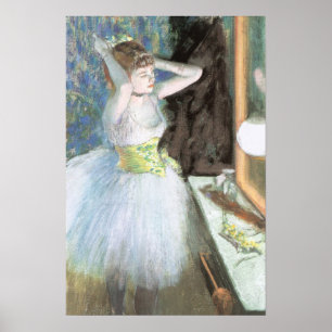 Tänzerin in ihrem Ankleideraum von Edgar Degas Poster