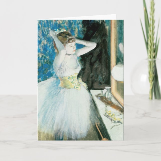 Tänzerin in ihrem Kleiderschrank | Edgar Degas Karte (Vorderseite)