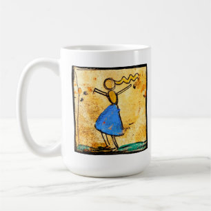 Tänzerin mit blauem Rock, Gemälde von Egon Schiele Kaffeetasse