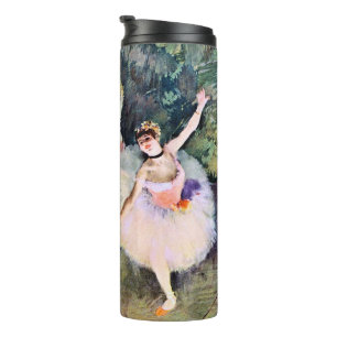 Tänzerin mit Blumenstrauß von Edgar Degas Thermosbecher