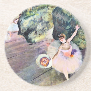 Tänzerin mit Blumenstrauß von Edgar Degas Untersetzer