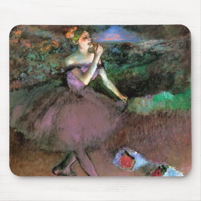 Tänzerin mit Bouquets von Degas Mousepad (Vorne)