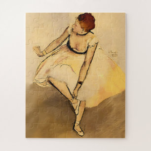 Tänzerin passt ihren Slipper an, Degas Art