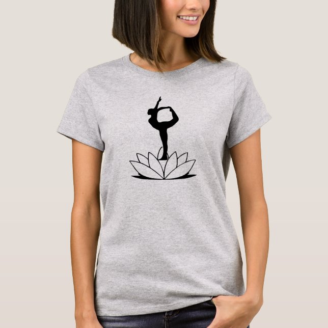 Tänzerin Pose - Yoga T Shirt Frauen (Vorderseite)
