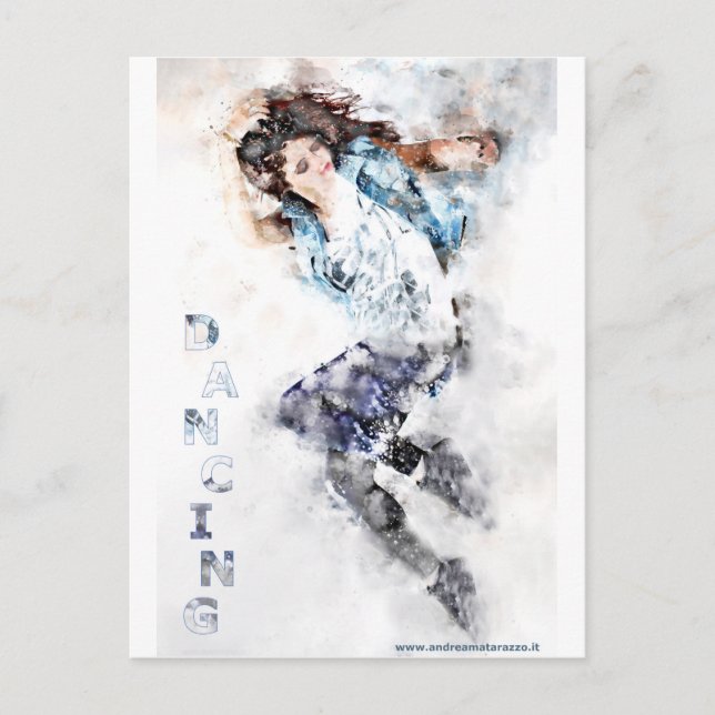 Tänzerin Postkarte (Vorderseite)