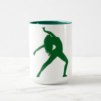 Tänzerin Silhouette Kaffee Tasse