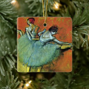 Tänzerinnen an der Barre von Edgar Degas, Vintage  Keramikornament