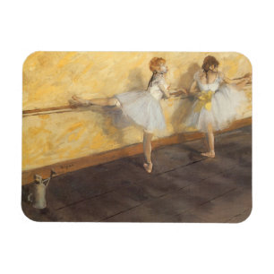 Tänzerinnen an der Barre von Edgar Degas, Vintage  Magnet