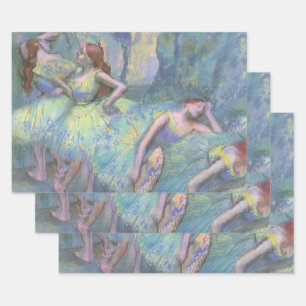 Tänzerinnen in den Kulissen von Edgar Degas Geschenkpapier Set