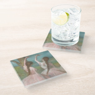 Tänzerinnen in Rosa Edgar Degas Glasuntersetzer