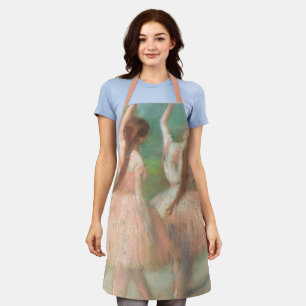 Tänzerinnen in Rosa von Edgar Degas, Vintage Balle Schürze
