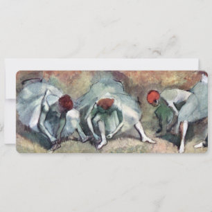 Tänzerinnen schnüren ihre Schuhe von Edgar Degas Einladung