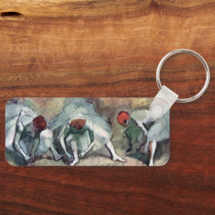 Tänzerinnen schnüren ihre Schuhe von Edgar Degas Schlüsselanhänger
