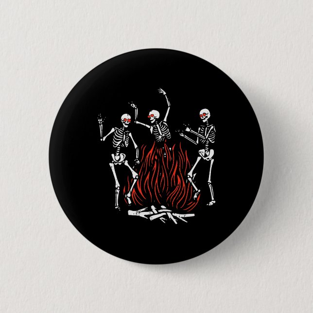 Tanzfeuer Valentinstag Funny Bones Liebe Button (Vorderseite)