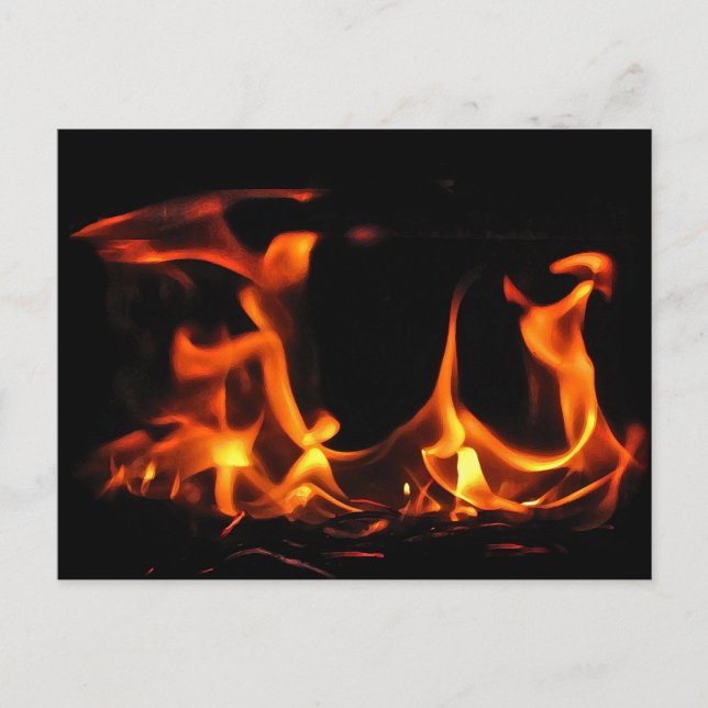 Tanzfeuerpostkarte Postkarte (Vorderseite)