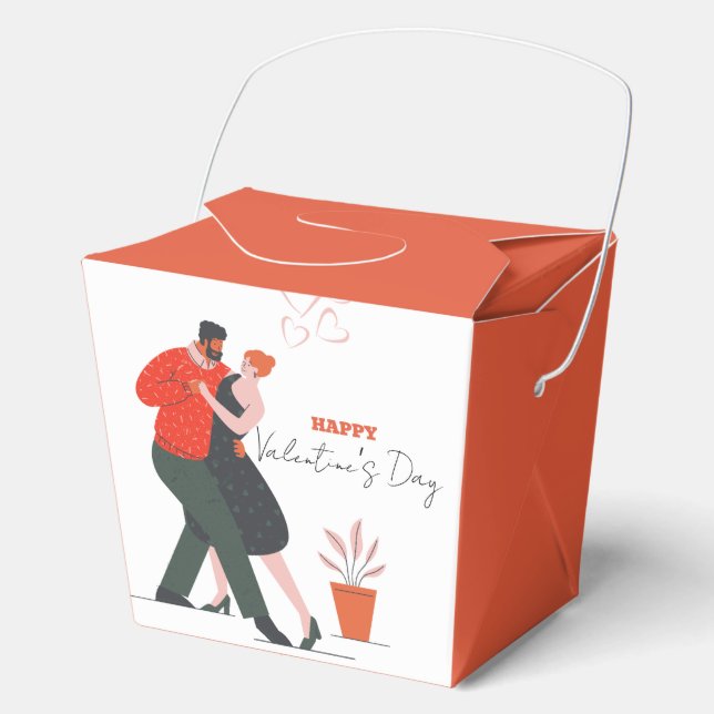 Tanzfigur Valentinstag Geschenkschachtel (Vorderseite)