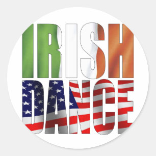 Tanzflags Runder Aufkleber