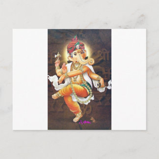 Tanzganesha Postkarte