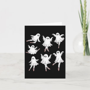 Tanzgeister Halloween Byllet Lehrer Spooky Karte