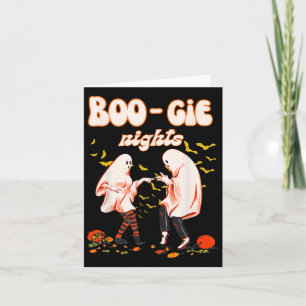 Tanzgeister mit KürbisHalloween-Frauenbild Karte