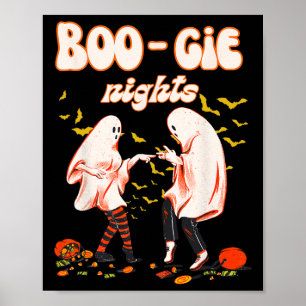 Tanzgeister mit KürbisHalloween-Frauenbild Poster