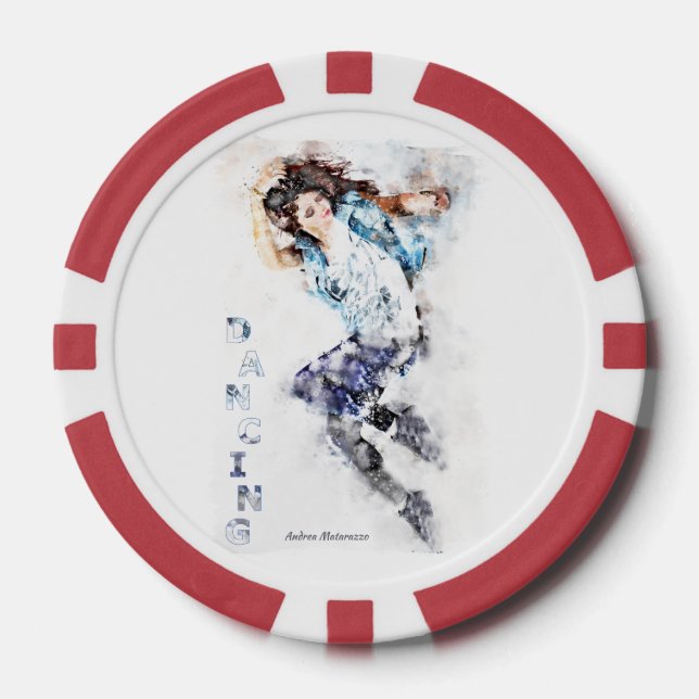 TanzGirl 2 Pokerchips (Vorderseite)