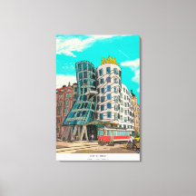 Tanzhaus Prag Tschechien Weiße Kunst