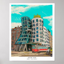 Tanzhaus Prag Tschechien Weiße Kunst