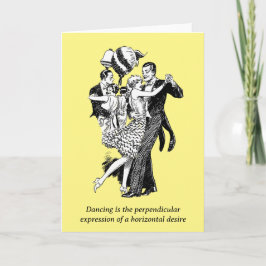 Tanzkarte Feiertagskarte